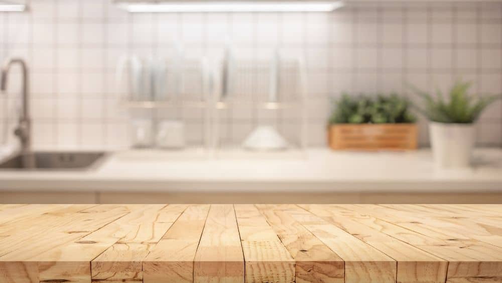minimalist kitchen countertop